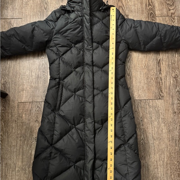 North Face 550 Long Black Puffer Coat - Picture 10 of 14